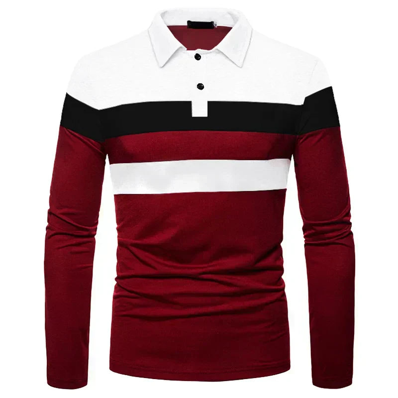 Men's Long Sleeve Polo Shirt Slingint Valmont